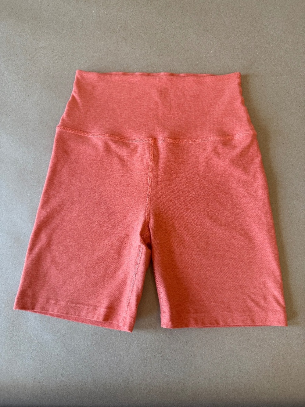 Beyond Yoga Keep Pace Spacedye Biker Short 6.5" in Orange Size Medium